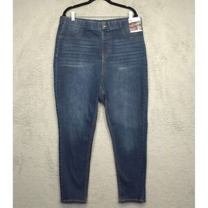 Nobo‎ Super High Rise Jeans Juniors 19 2XL Skinny Curvy Jeans Pull On Stretch